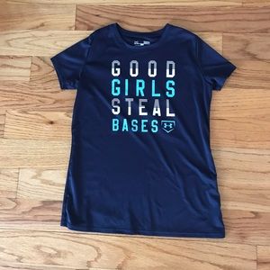 Under Armour girls’ softball tee